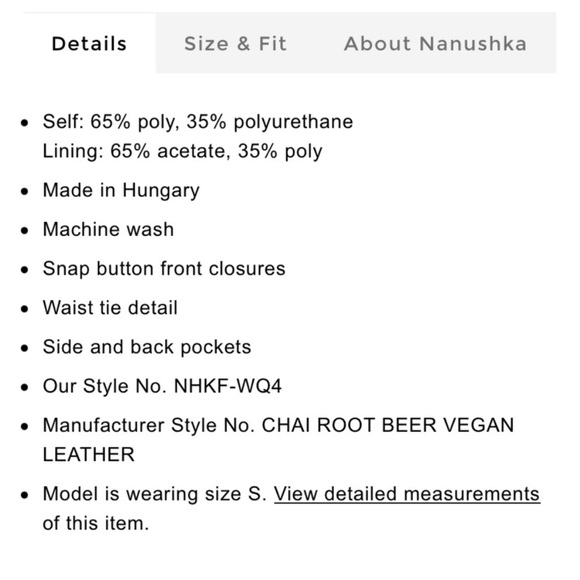 NWT Nanushka Tie Waist Mini Skirt - Picture 5 of 12